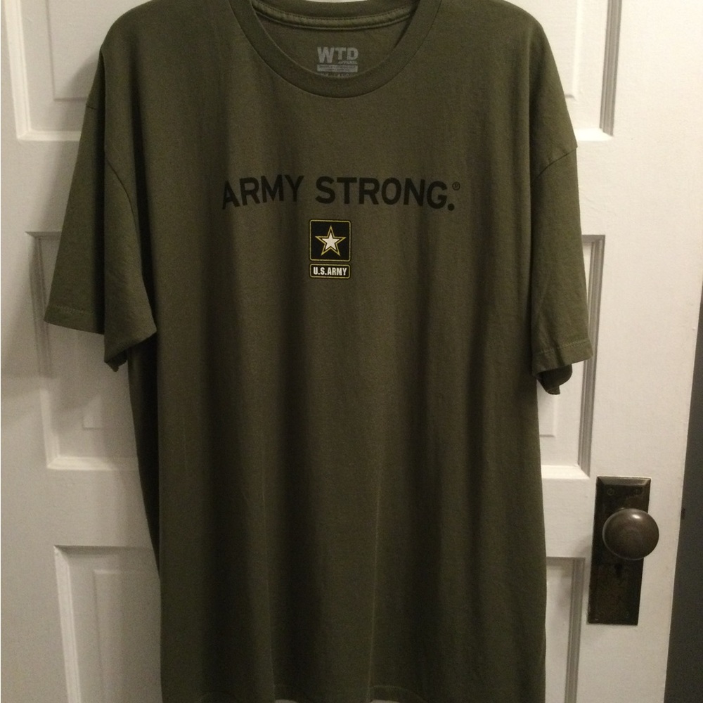 🍒 Bundle-Army Strong Green and Blue T-Shirts.